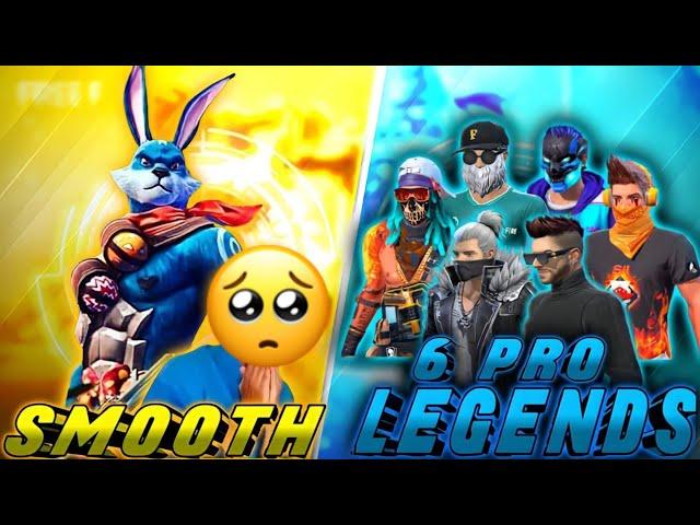 Smooth 1M  vs 6 Pro Legends Player  On Live Match  Smooth hack revealed on live 