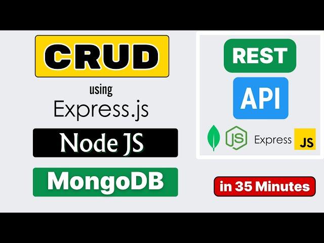 RESTful CRUD (Create, Read, Update, Delete) API using Express.js, Node.js and mongoDB