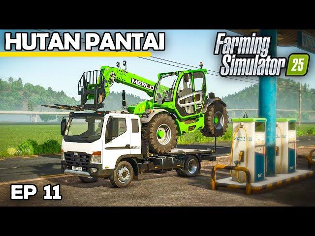 TELEHANDLER BREAK DOWN!! RECOVERY TIME | Farming Simulator 25 - Hutan Pantai | Episode 11