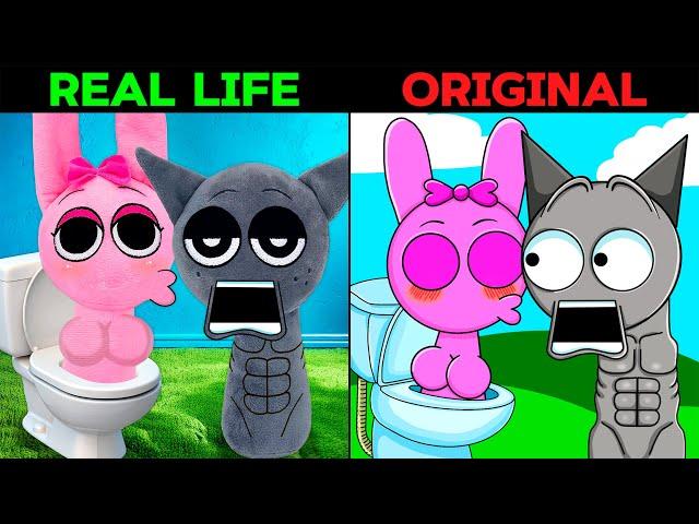 The Best TikTok of Incredibox Sprunki Sinner Edition in TOILET | REAL LIFE vs ORIGINAL