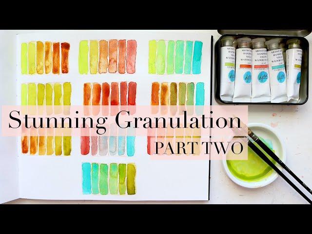 Ultimate Palette: Granulation & Pigments | Swatches! | PART 2/2