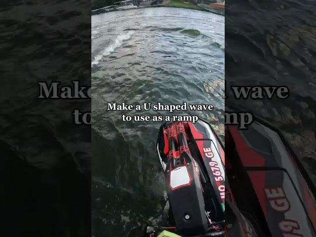 How to backflip a jetski #howto #jetski #backflip #jetskiing #sendit #fullsend #2stroke