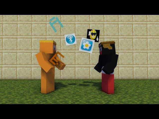 А, смайлик, блютуз, смешарик [Minecraft Animation]