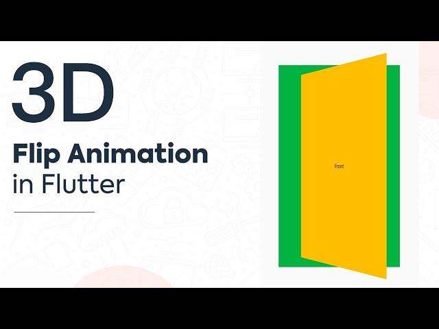 Flutter 3D Flip Card Animation | Tween Rotate