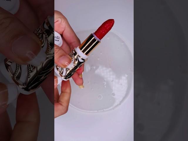 Gorgeous RED Lipstick Slime!#lipstickslime #lipstick #asmr #satisfying #shorts #shortvideo