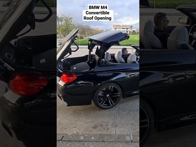 BMW M4 Convertible Roof Opening #shorts #bmwm4