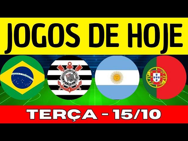 JOGOS DE HOJE | DESTA TERÇA-FEIRA 15/10/2024 | RODADA DO BRASILEIRÃO 2024 | JOGO DE HOJE