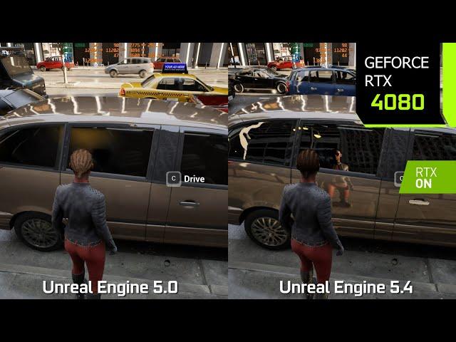 Matrix Awakens Unreal Engine 5.4 vs Unreal Engine 5.0 - The Ultimate Graphics/Performance Comparison