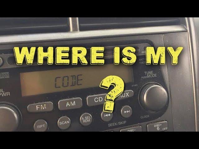 How to Find the Radio Code - Honda Element