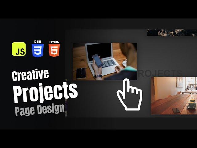 Interactive Projects Page Design | HTML, CSS, JavaScript