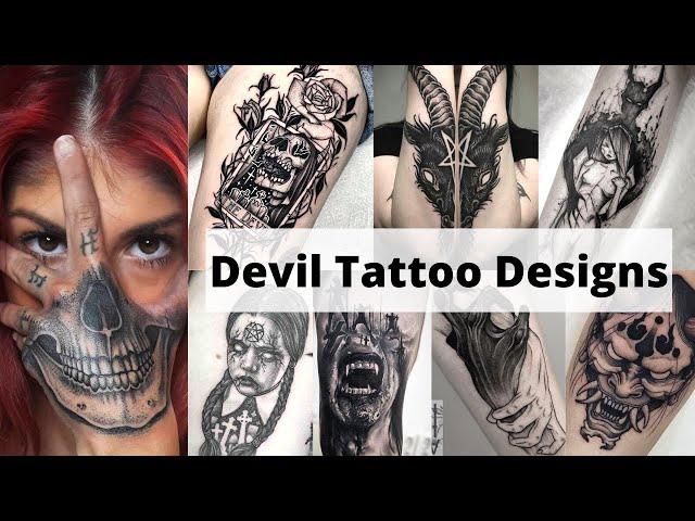 TOP 10 BEST DEVIL TATTOO DESIGNS IN 2022 | Monster tattoo designs | Demon tattoo - Lets style buddy