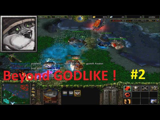 DotA 6.83d - Pandaren Brewmaster Beyond GODLIKE ! #2