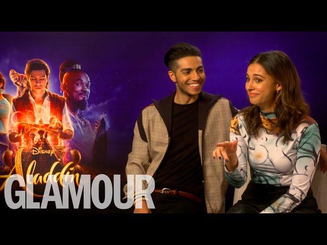 Aladdin's Naomi Scott & Mena Massoud's dating advice: "Smash his serpent"