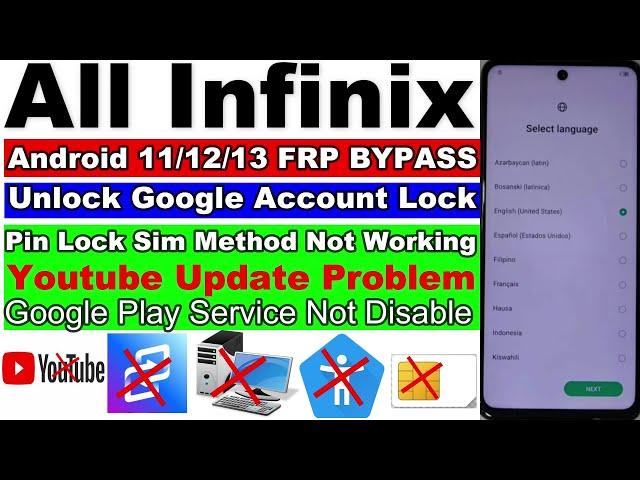 All Infinix FRP Bypass 2024 Youtube Update Problem | All Infinix FRP Unlock Android 11,12,13