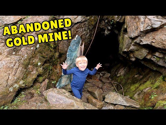 CAMPING at an ABANDONED Alaskan GOLD MINE | Will the Kids Brave the Mine?