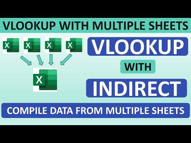 VLOOKUP Across Multiple Sheets in Excel | Lookup data from multiple sheets | VLOOKUP with Indirect