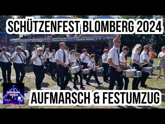 Schützenfest Blomberg 2024 - Aufmarsch der Vereine und Festumzug