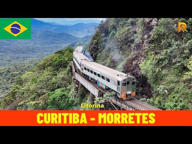 Cab Ride Curitiba - Morretes (Serra Verde Express, Brazil) October 2024 - train driver's view in 4K