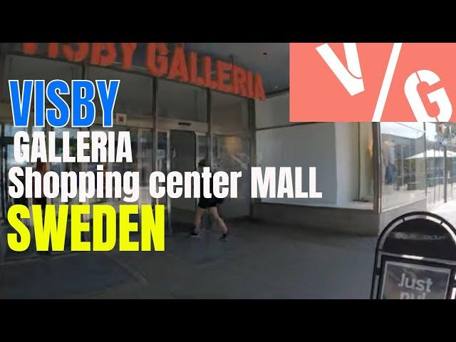 Visby  Galleria shopping center MALL Sweden Sverige