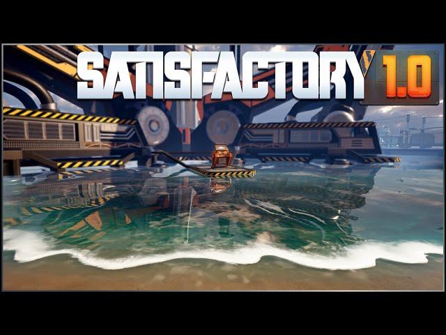 Sending the space elevator up for the first time in Satisfactory 1.0