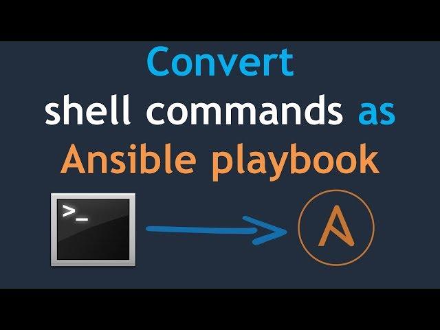 Convert your shell commands as Ansible playbook | Ansible playbook to install tomcat server