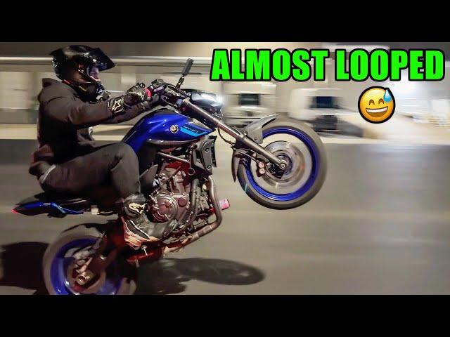 FIRST STUNT LOT SESSION: Learning HOW TO WHEELIE 🫣