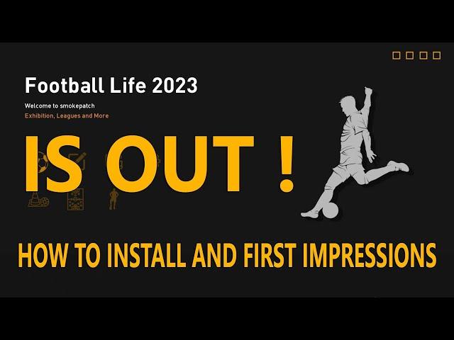 Football Life is out!  How to Install and First Impressions