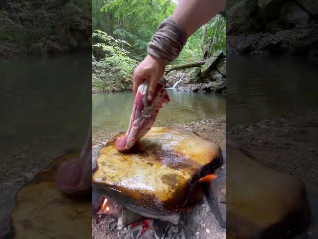 Doğal Taş Ocakta Kuzu Pirzola  | lamb chops on natural stone stove