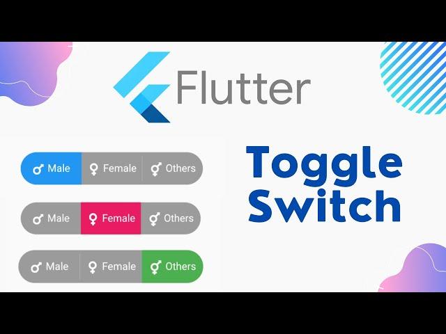 Flutter : Toggle Switch Widget in Flutter |toggle_switch Package Hindi Tutorial