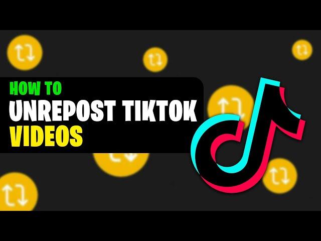 How to Remove Repost on TikTok 2022 | How to Unrepost TikTok Video | How to Delete Repost on TikTok