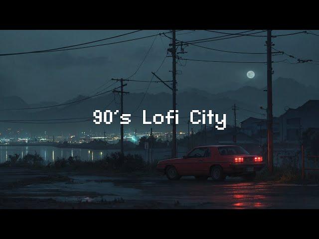 90's Lofi City ️ Rainy Lofi Hip Hop  Lofi Music & Rain Sounds