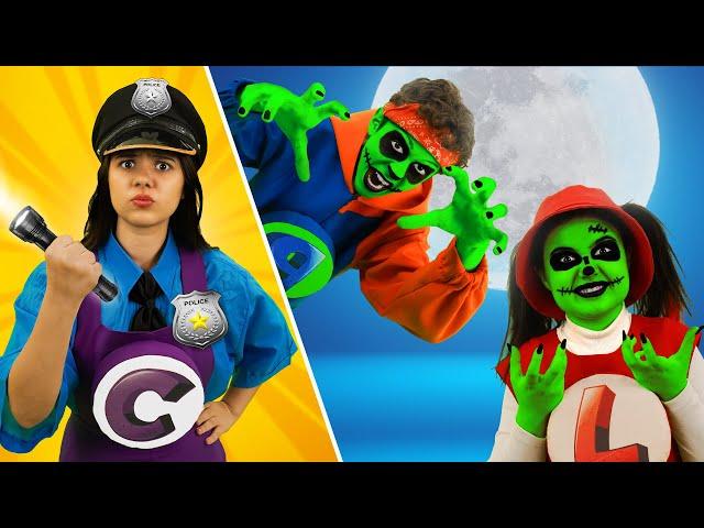 Policegirl VS Zombies | Best Zaza Boom Kids Song | Catch’em Funny Zombies