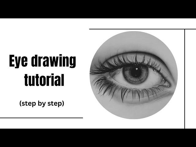 How to Draw a Realistic Eye with Charcoal Powder | Step-by-Step Tutorial for beginners|Eye drawing|