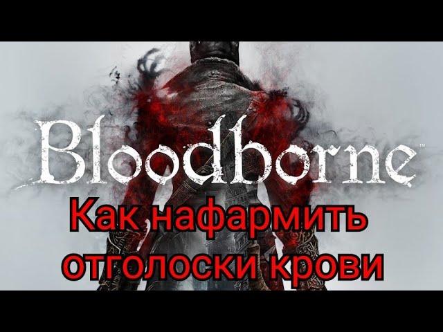 Как нафармить отголоски крови+пузырьки крови в Bloodborne (ГАЙД)