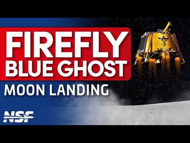 Firefly Blue Ghost Lander Attempts Landing on the Moon