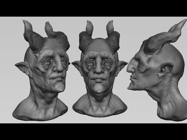 01:15:00 minutes speed sculpt Timelapse - Stylized Character