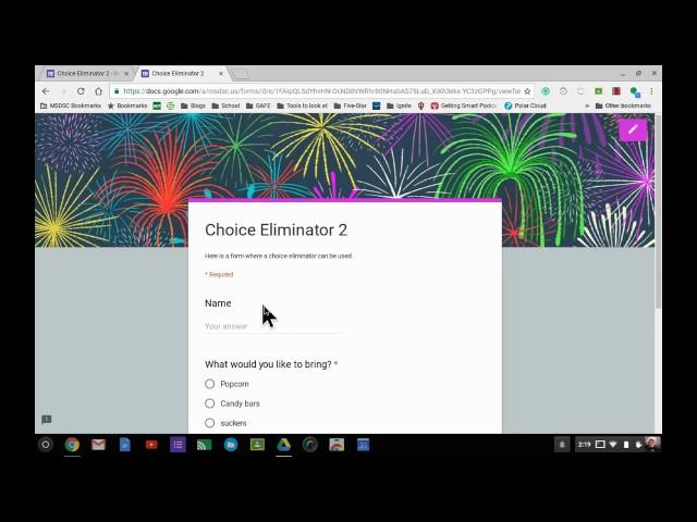 Google Forms  Choice Eliminator 2