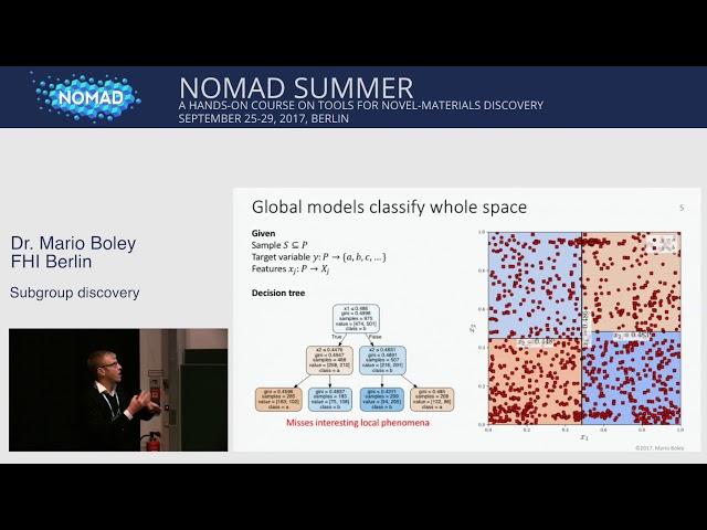 19: Mario Boley - Subgroup discovery