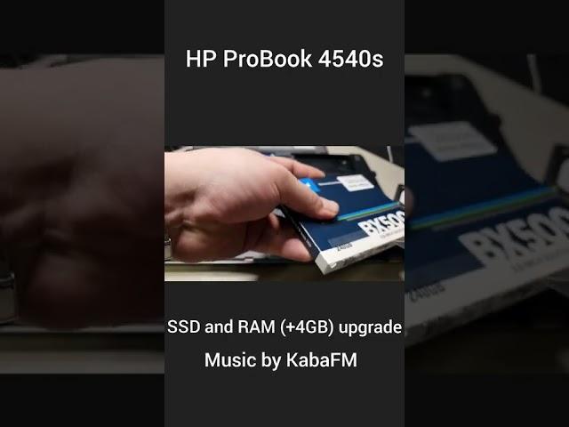 HP ProBook 4540s SSD and RAM upgrade #shorts #upgrade #notebook