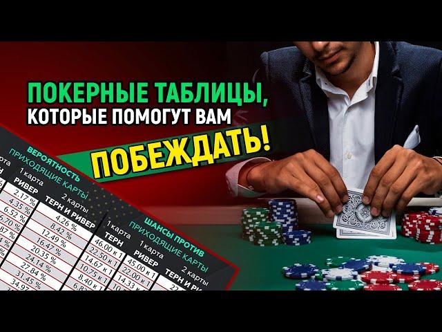 Покерные таблицы, которые помогут вам побеждать!