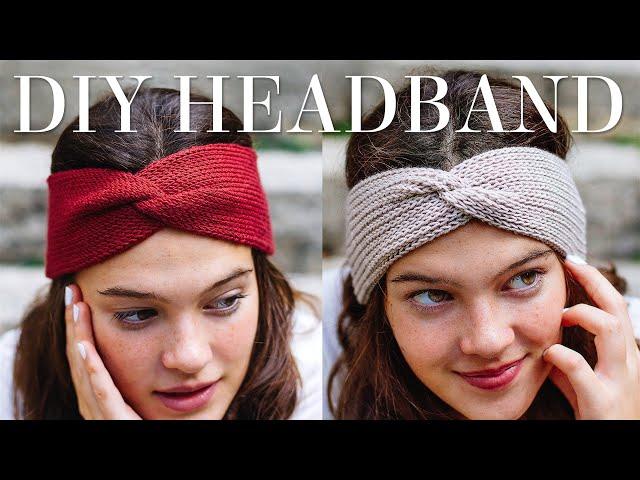 TWISTED HEADBAND Knitting Tutorial (Step by Step!)