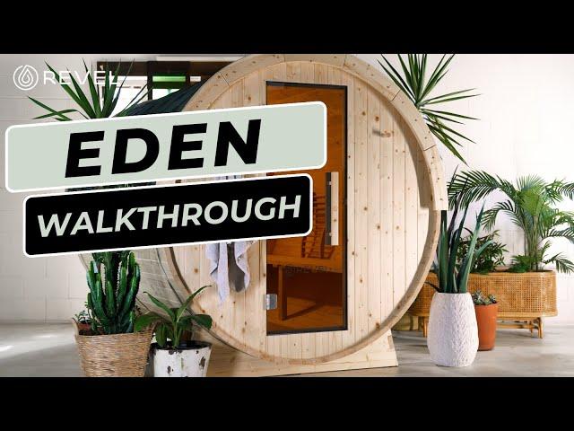 REVEL OUTDOOR TRADITIONAL FINNISH BARREL SAUNA PRODUCT WALKTHROUGH 2024