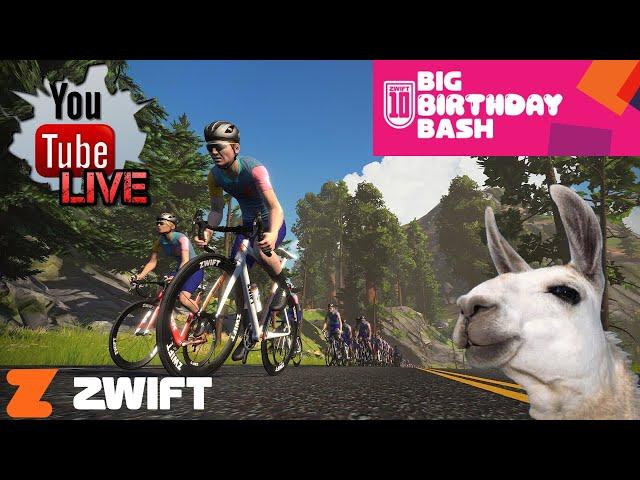 Lama LIVE: GPLama's ZWIFT 10 Year Birthday Bash Ride!