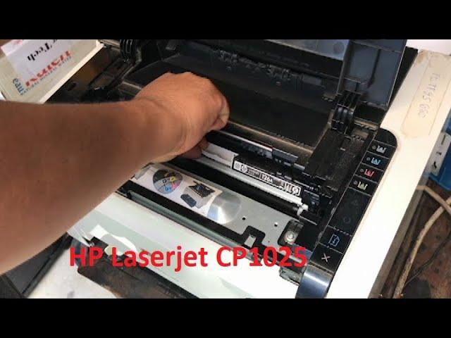 How hp laserjet cp1025 color change cartridge and Print Test 100%