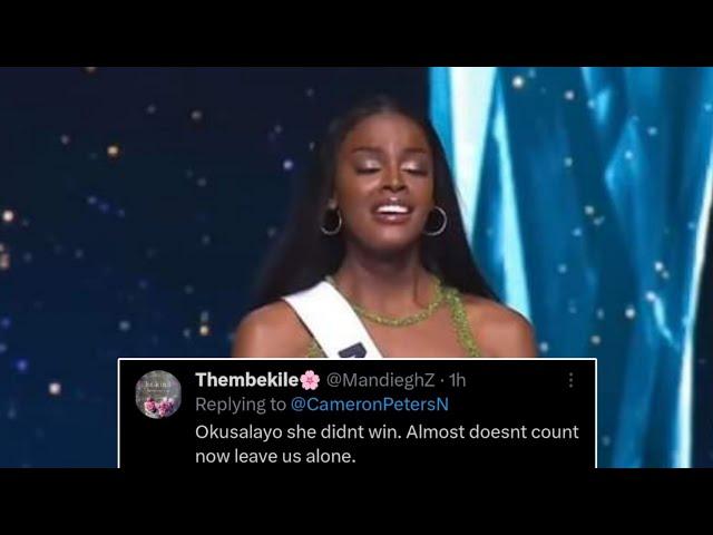 South Africans Reacts As Chidinma Adetshina Emerges 1st Runner Up At Miss Universe 2024