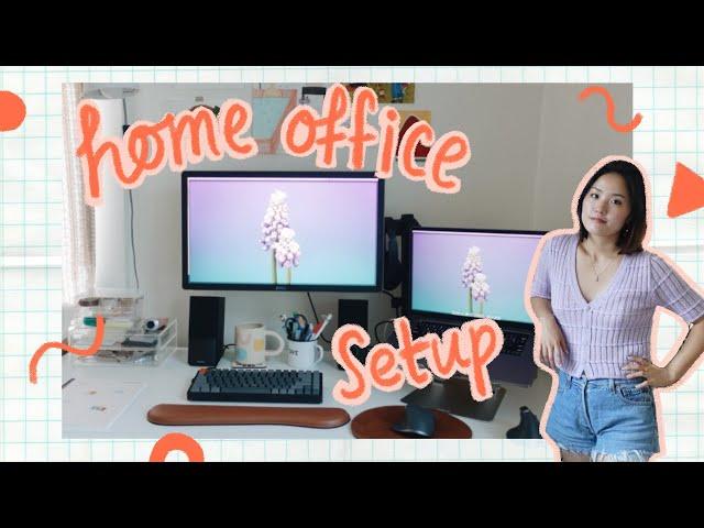 My Home Office Desk Tour (work from home setup)