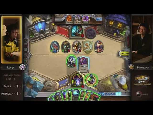 Hearthstone - Roger vs. Phonetap - ESL Legendary Series Season 2 Finals - Quarter Finals good move