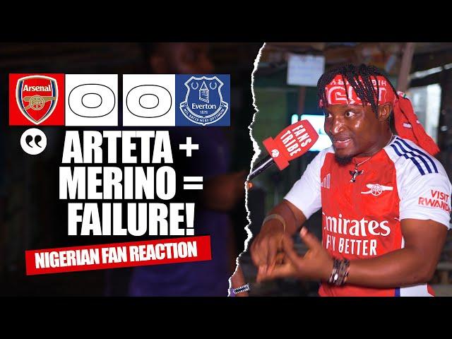 ARSENAL 0-0 EVERTON ( Godfrey - NIGERIAN FAN REACTION) - Premier League  2024 -2025