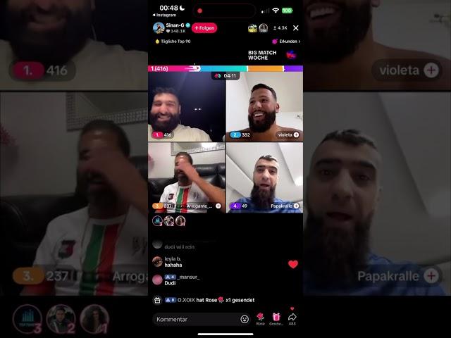 Barello mit Sinan-G live auf Tiktok /27.09.24