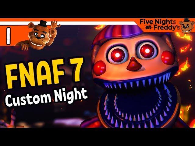 ФНАФ 7 НАЧАЛО  FNAF 7 Ultimate Custom Night ПРОХОЖДЕНИЕ НА РУССКОМ